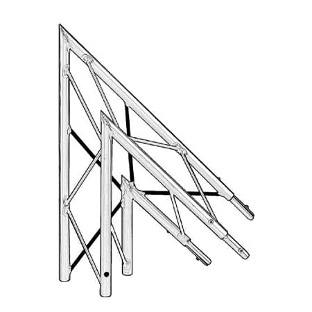 2 Way Triangular Aluminum Junctions