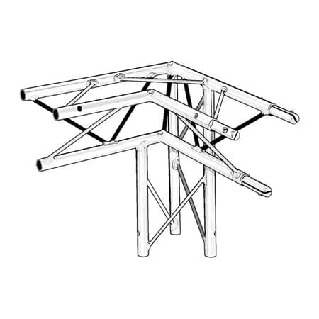 3 Way Triangular Aluminum Junctions