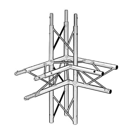 4 Way Triangular Aluminum Junctions